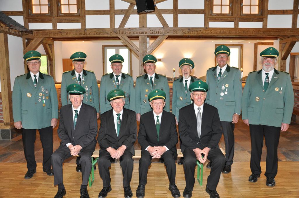 Ehrenmitglieder der Schützenbruderschaft Dünschede 2017